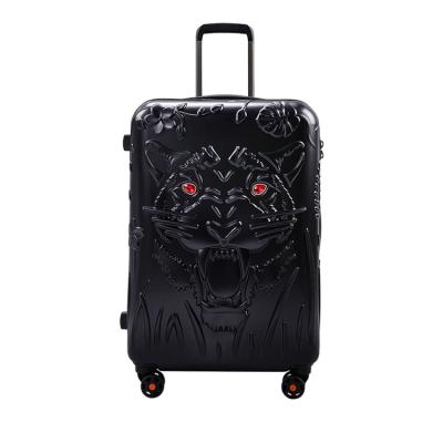 China 20/24/28 Inch Fashion Tiger Lightweight PC 3 Pieces Trolley Set Suitcase Travel Luggage for sale