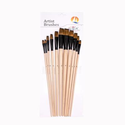 China Fine Detail Aluminum Ferrule Watercolor Pencil Brush for sale