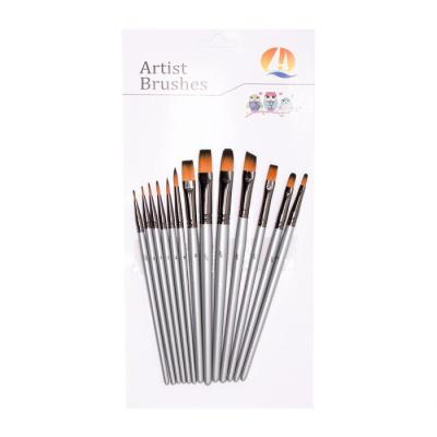 China Mixed Shape Angled Artist Watercolour Brushes for sale