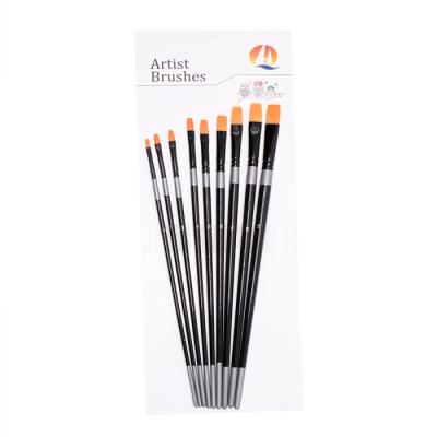 China Golden Aluminum Ferrule #4 Artist Watercolour Brushes for sale