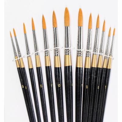 China Flat Nylon Watercolor Brushes for sale