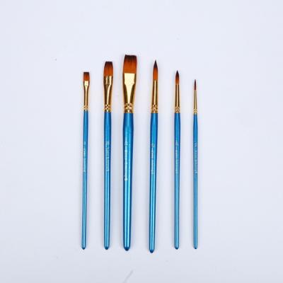 China Children Student 6pcs Artist Acrylic Paint Brushes for sale