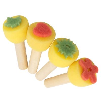 China Round Diameter 40mm Circle Sponge Paint Brush for sale