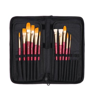 China Mixed Tip Acrylic 11pcs Oil Paint Brush Set for sale