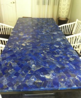 China Background Wall Wholesale Price Lapis Lazuli Slabs With Polished Surface Finishing for sale