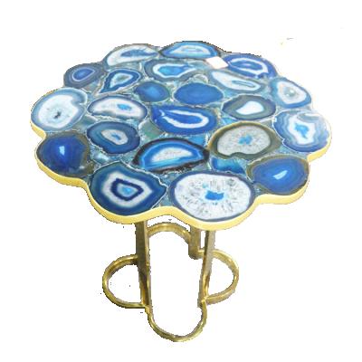 China Europe Coffee Table Gemstone Furniture Gemstone Table Tea Dining Table for sale