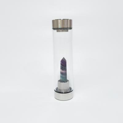 China Wholesale High Quality Europe Crystal Point Water Bottle For Natural Healing for sale