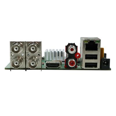 China Motion Detection H.265 DVR Mainboard 1080N 4 Channel PCBA Security Recording System for sale