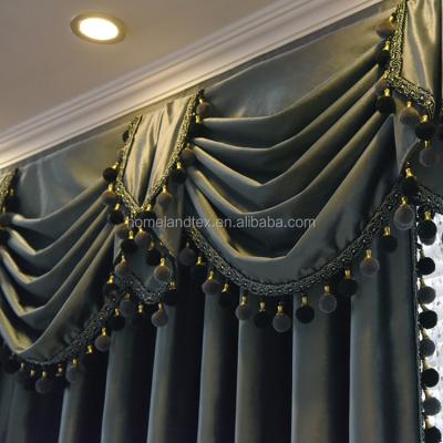 China Blackout Style European Luxury Drapes Curtain , Luxurious Curtain for sale