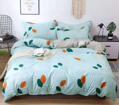 China Cheap Different Designs Anti-pull Microfiber Material 4 Piece Comforter Bedding Sets For 2M Bed for sale