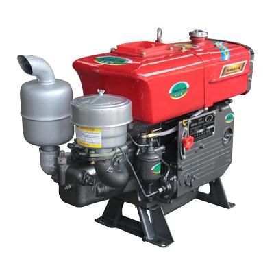 China Water Cooled Small Single Cylinder Diesel Engine 12hp Four Stroke Diesel Engine for sale