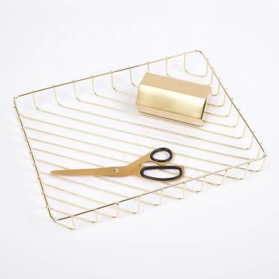 China Table Top Metal Wire Bread Apple Food Rack Fruit Rack Household Use Tool Organizer Wire Kitchen Storage Rack for sale