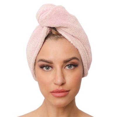 China QUICK DRY Microfiber Hair Towel Hair Drying Towels Wrap Turban Super Anti Frizz Absorbent & Soft Head Towel For Long Thick Curly Hair for sale