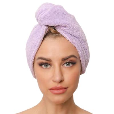 China QUICK DRY Microfiber Hair Towel Turban For Women Salon Hair Dryer Scrunchie Hair Towel Wrap Soft Shampoo Head Towel for sale