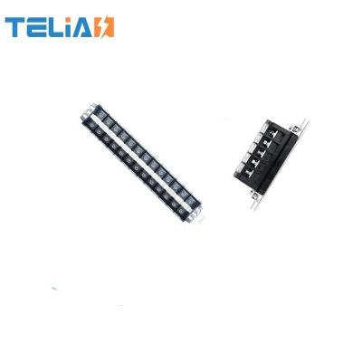 China Double Electrical Appliance Tier 3 Set 4 Screw Rack Distribution Terminal Strip Terminal Block for sale