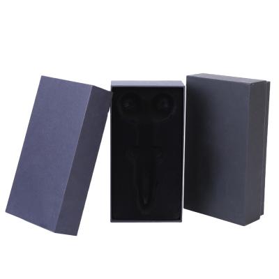 China Recycled Materials Wholesale Factory Price Custom Black Printed Gift Black Paper Boxes Packaging Cardboard XHYL-031 for sale