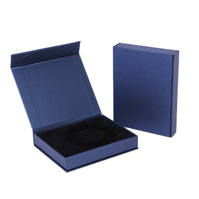 China Luxury Recycled Materials Book Shaped Cardboard Rigid Gift Box Printing Custom Foldable Paper Clamshell Magnetic Gift Box for sale