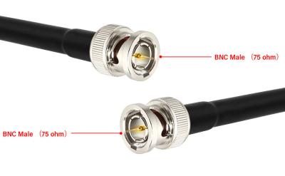 Chine Câble coaxial de liaison masculin visuel de la caméra RG179 rf de cinéma du câble d'extension du câble BNC de HD IDS BMCC Blackmagic à vendre