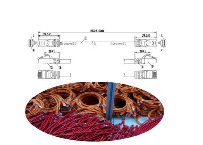 China CAT6A  UTP / STP 2 Gigabit Ethernet LAN Cable BC Copper Unshield Connector for sale