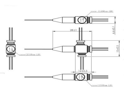 Cina laser di 1550nm o di 1310nm DFB - treccia coassiale di fibra ottica della treccia in vendita