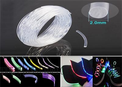 China Fulgor do lado do Muttahida Majlis-E-Amal do Rgb da fibra ótica que ilumina a fibra ótica desencapada plástica da iluminação da decoração interna & exterior de 1.5mm à venda