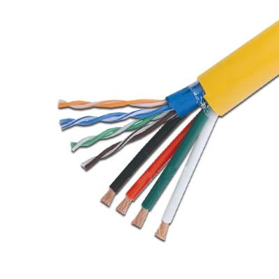 China Composite Communication Rg6 Cat6 Cat5e Optical Coaxial Cable for sale