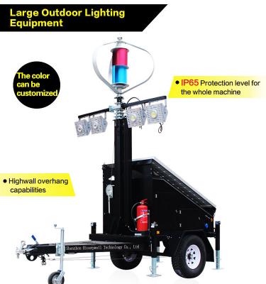 Китай Ветер и трейлер солнечного гибридного освещения наблюдения энергии мобильный продается