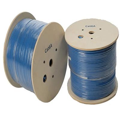 China Cobre desnudo del sólido 99,99% de alta velocidad de la frecuencia de Cat6A Lan Cable 500Mzh en venta