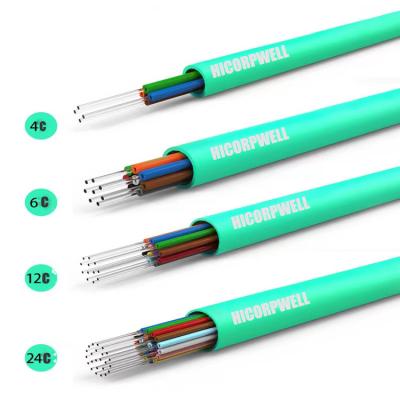 China Flame Retardant  OM2 OM3-150 OM3-300 OM4 Indoor Fiber Optic Cable for sale