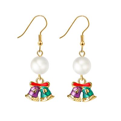 China Wholesale Cute Christmas Tree Earrings Ornaments Of The Latest Hyperbole 2021 Holiday Earrings Gift Jewelry for sale