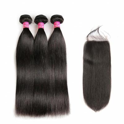 China Dropshipping Wholesale High Quality Straight Hair Weave Bundles Closure Headband,Brazilian Bundle Hair Weave for sale