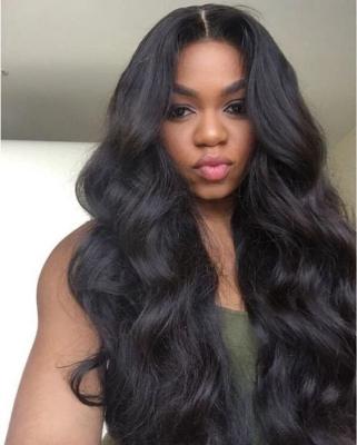 China Wholesale Natural Body Wave Color Cuticle Aligned Unprocessed Brazilian Remy Human Hair Full Lace Wigs For Black Women for sale