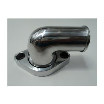 China Automotive Cooling System Polished Aluminum 90 Degree Swivel Water Neck For Chevy for sale