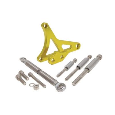 China Automobile Alternater Gold Billet Aluminum Alternator Bracket Set For Ford Mustang for sale