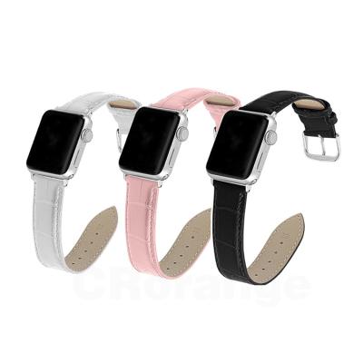 China Replacement Leather Strap For iwatch 6 5 4 3 2 1 Se Strap Leather Watch Band For Apple Watch 38mm 40mm for sale