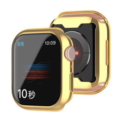 China PC+Glass Case For Apple Watch Series 6 5 4 / SE Waterproof Shockproof Screen Protector Case For iWatch Series 7 for sale