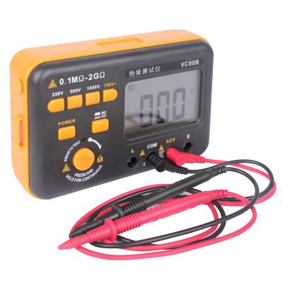 China Ground Resistance Test VC60B Megohmmeter Insulation Resistance Tester Resistance Meter for sale