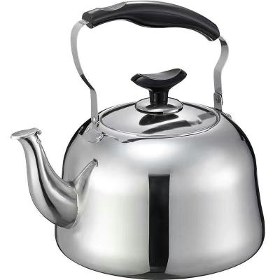 China Modern Stainless Steel Viable Chinese Kitchen Stainless Steel Whistle Pot With Top Strainer Teapot Teapot for sale