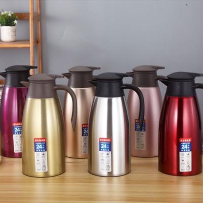 China 304 Stainless Steel Double-Layer Thermos Pot Vacuum Flask Coffee Kettle Vacuum Flask Viable Cold Water Bottle Restaurant Hotel for sale