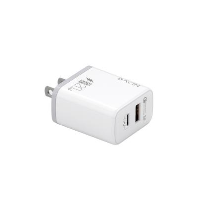 China QC3.0 BAVIN PC828 20w Wall Charger Palladium QC Usb Us Phone Charger Adapter 12v 18w 20w Quick QC 3.0 Fast Charger Carregador For Iphone for sale