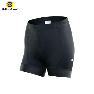 China Antibacterial Customized Breathable Black Bike Bicycle Shorts Women Cycling Shorts Pants With Pads for sale