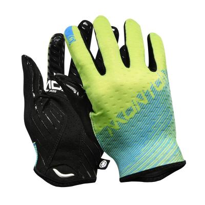 China 2018 URBAN Prato Shock Absorbers Green Blue Full Finger Accept Custom Glove for sale