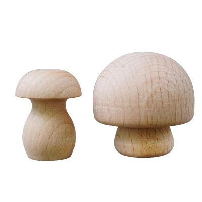 China Europe Puppet Beech Wooden Peg DIY Unfinished Dolls Spread Wooden Mushrooms Toys Craft Art for sale