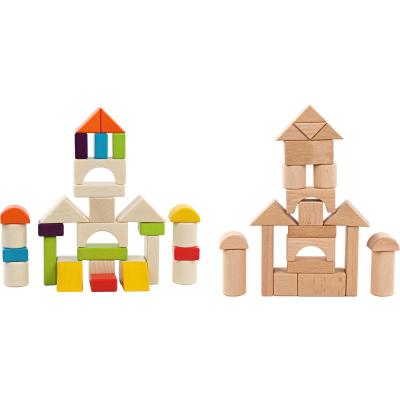 China Eco-friendly Material Wooden Stacking Balancing Blocks Toddler Baby Developmental Montessori Educational Activity Building Sets Brick Toys for sale