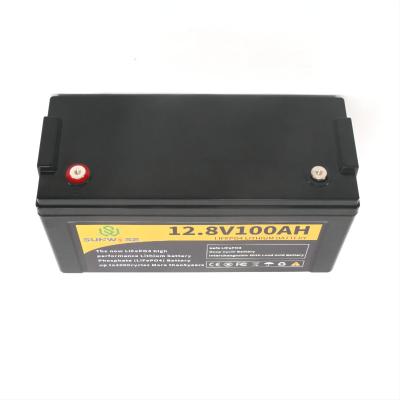 China Lithium iron batteries lifepo4 battery pack 12.8V 12V 100ah 200ah 300ah lifepo4 pack 406*173*236 mm for sale