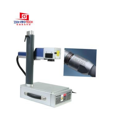 China Plastic Raycus Jpt Ipg 20W 30W 50W 100W Mopa Color Fiber Air Cooled Metal Laser Marking Cutting Engraving Machine With Rotary for sale