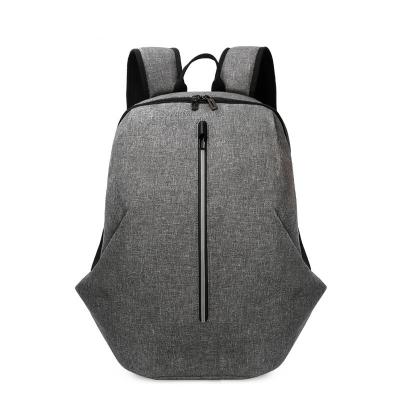 China With USB factory wholesale cotton canvas texture bag light schoolbag student backpack casual travel backpack with USB for sale