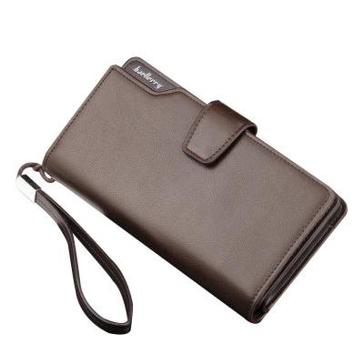 China Hot Selling Fashion Multifunctional Clutch Long Wallet For Men Brand Long Wallet Design Leather Handbags For Men's Phone Purse for sale