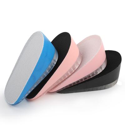 China Half Lift Insole Soft And High Elastic Silicone Increased Insoles Shoe Pads For Men Women for sale