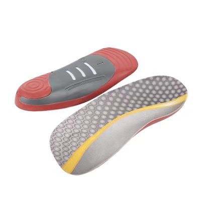 China Orthotic Insoles Soft Comfortable 3/4 Arch Support Heel Plantar Fasciitis Protection Flat Feet Heel Insole for sale